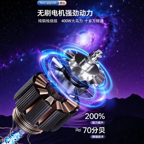 无线车载吸尘器家用锂电大吸力功率强力手持式小型车用清洁吸尘机 - 图1