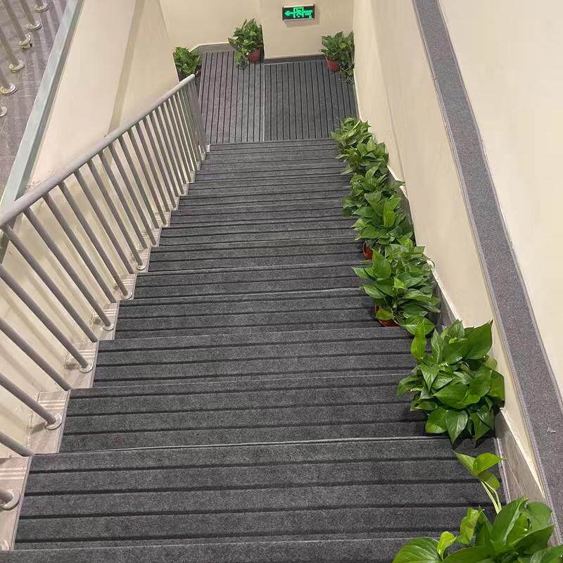 Stair carpet glue-free anti-slip step mat silent and wear-resistant
