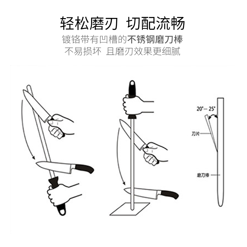 德国双立人磨刀棒 快速便捷磨刀石 厨房家用专业菜刀磨刀器旗舰店 - 图0