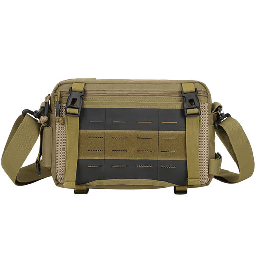 户外出行男士单肩斜挎包军迷战术胸包便携轻便放手机ipad平板腰包 - 图3