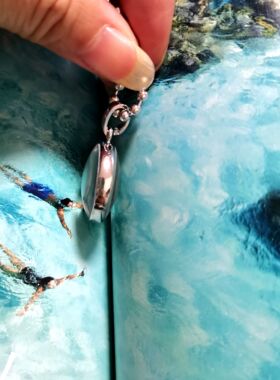 优品饰品双面双色小熊泰迪熊项链