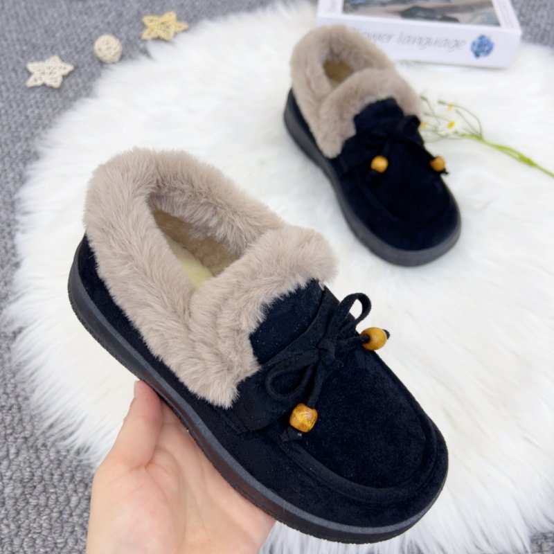 秋冬新款一脚蹬加绒老北京棉鞋休闲鞋加绒中老年棉鞋妈妈鞋豆豆鞋,淘宝优惠券,粉丝福利购,淘宝优惠卷