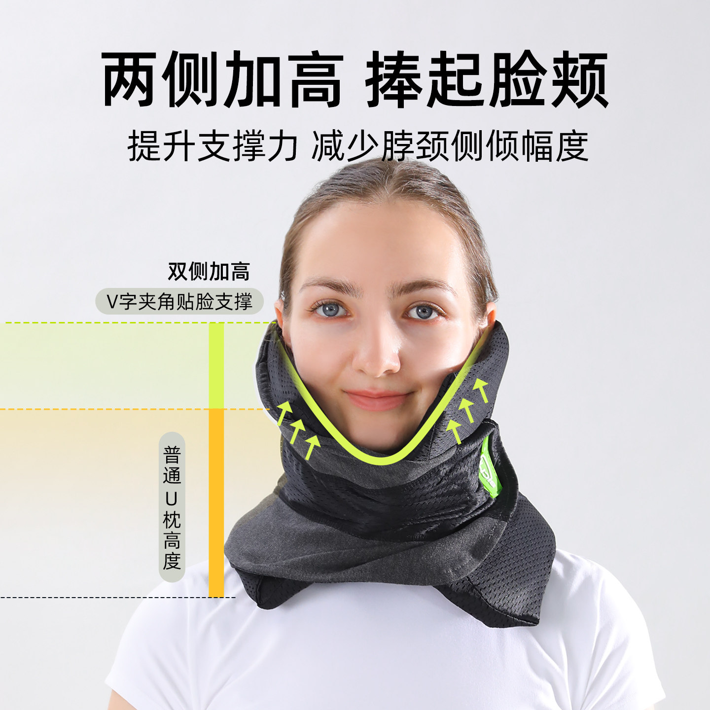 飞机睡觉神器长途旅行便携u型火车硬坐着睡颈部托脖子支撑靠枕头