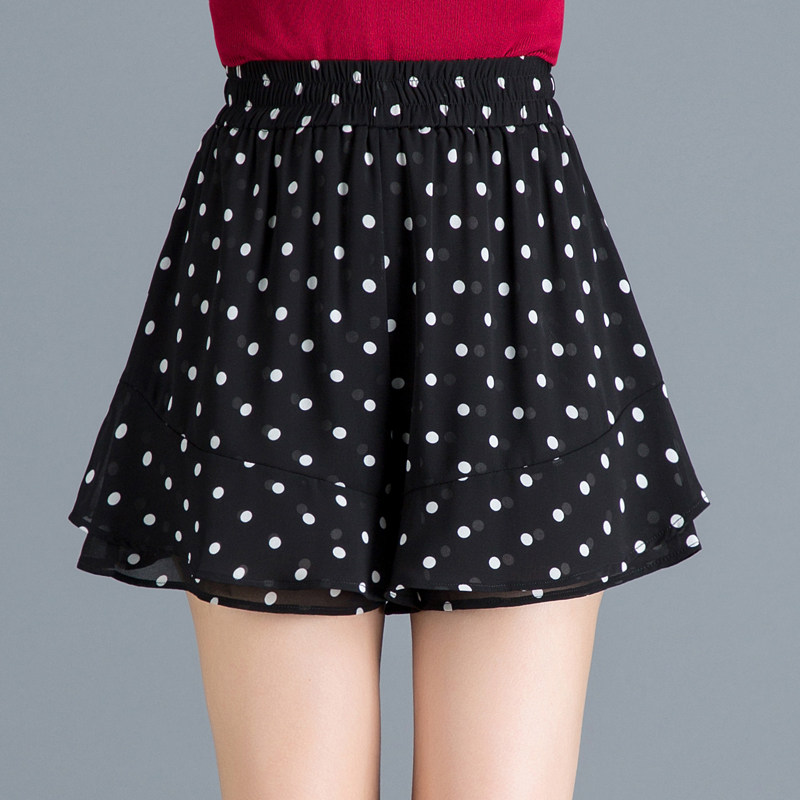 夏宽松2023新款休闲高腰雪纺阔腿裤 安泽蕊休闲裤