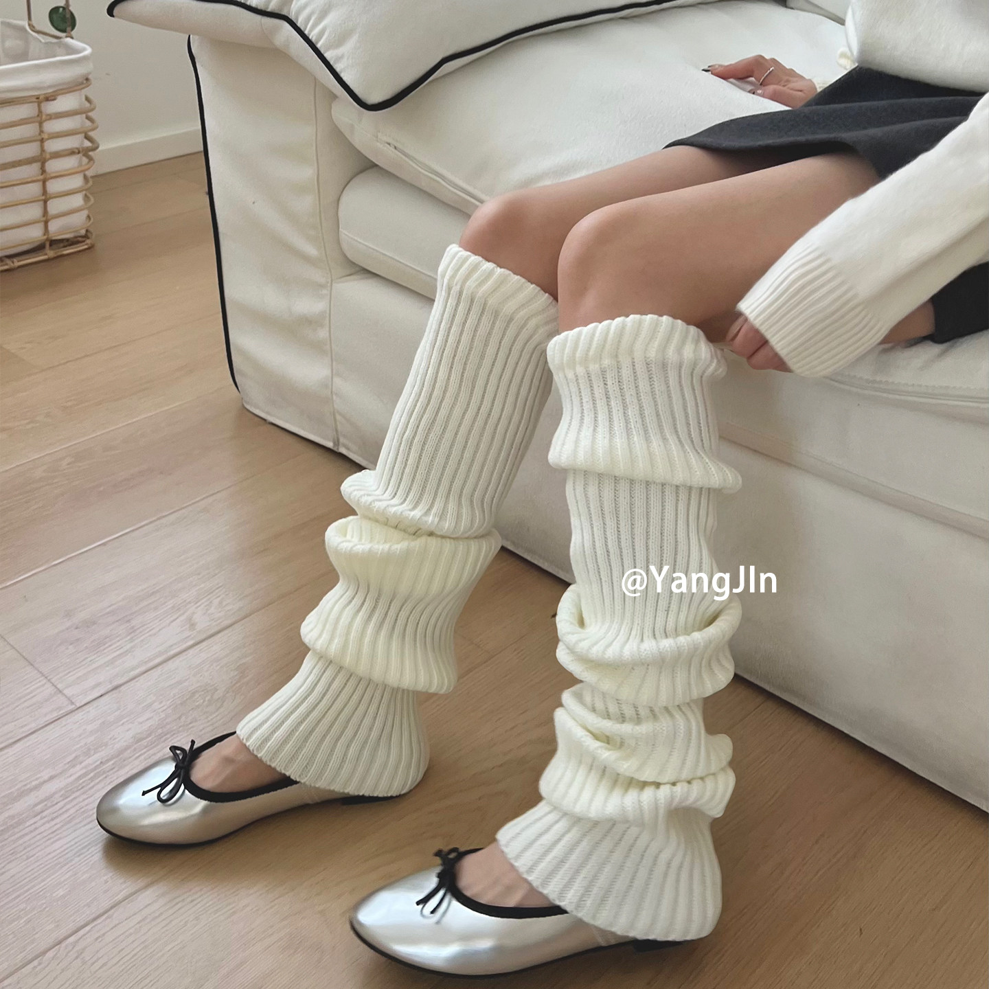 纯色70cm长筒堆堆袜套简约韩风过膝秋冬保暖腿套y2k针织辣妹女袜,淘宝优惠券,粉丝福利购,淘宝优惠卷