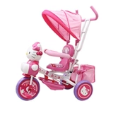 Hello Kitty, hello kitty, складной детский трехколесный велосипед, детская коляска, 0-5 лет