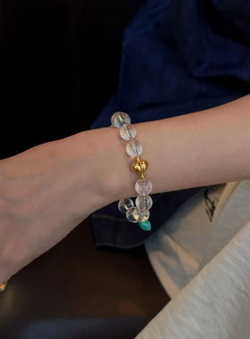 仿白水晶手串女2025新爆款