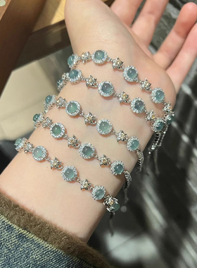 清冷感翡翠手链高级手饰