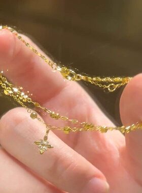 金色星芒手链女2026新款