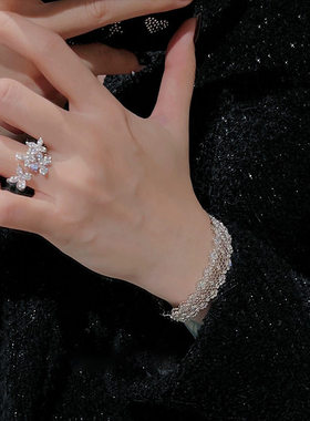 蝴蝶开口戒指女2026新款精致百搭