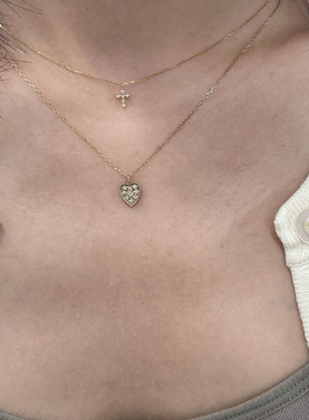 十字架项链女2026新爆款叠戴颈链