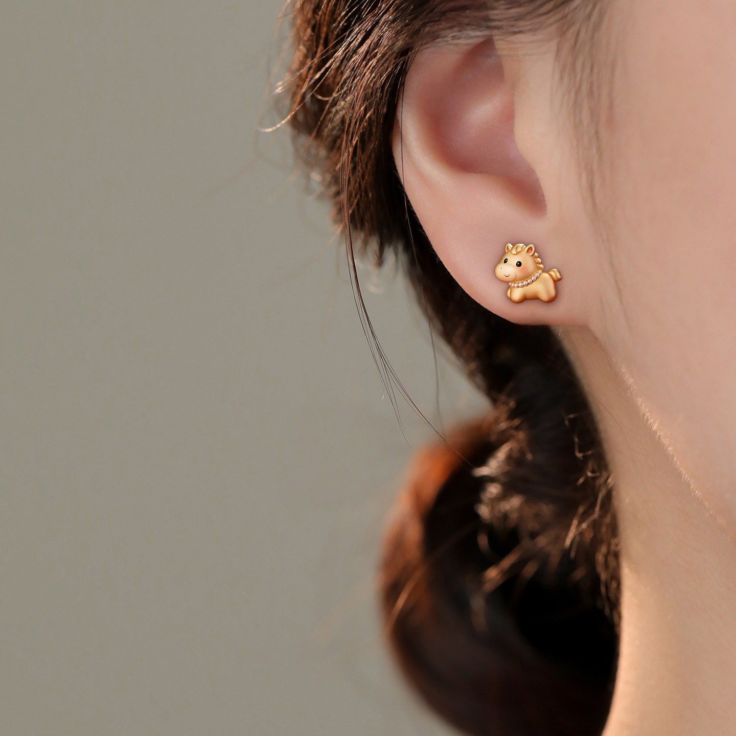 S925纯银马上暴富本命年耳钉女高级感新年喜庆生肖马耳环红色耳饰,淘宝优惠券,粉丝福利购,淘宝优惠卷