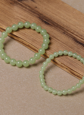 白满川*和田玉手链手串女款