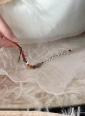 翠绿色葫芦串珠手链女2026新款