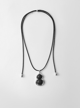 黑色葫芦项链2025新款爆款颈链