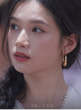 金色大圈圈耳环轻奢小众高级感