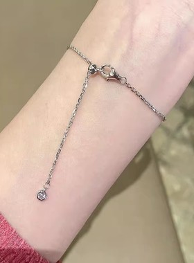 仿莫桑石爱心手链女款2025新款