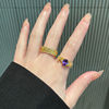 Purple star ring for women 2026 new niche design