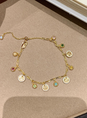 “平安喜乐”新中式彩虹碧玺项链