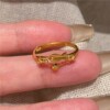 Golden fish ring for women 2026 new style exquisite temperament
