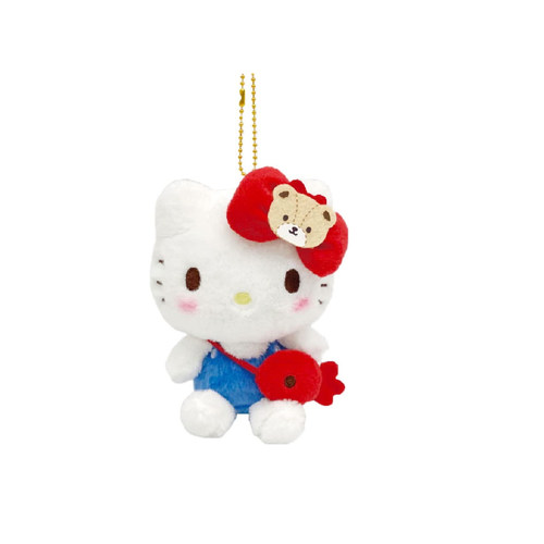 日本三丽鸥正版好朋友hellokitty凯蒂猫公仔玩偶毛绒包包挂件挂饰 - 图3