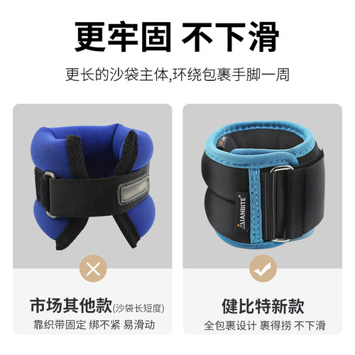 沙袋绑腿负重学生跑步跳舞训练专用儿童康复手腕运动腿部隐形沙包 - 图2