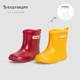 日系时尚儿童雨鞋外穿防滑软底轻便男女童宝宝中筒雨靴防水鞋套