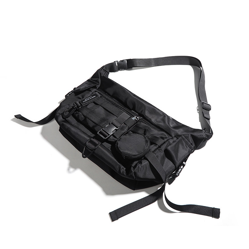 机能潮牌斜挎包男生ins工装街头单肩包女运动骑行背包通勤邮差包,淘宝优惠券,粉丝福利购,淘宝优惠卷