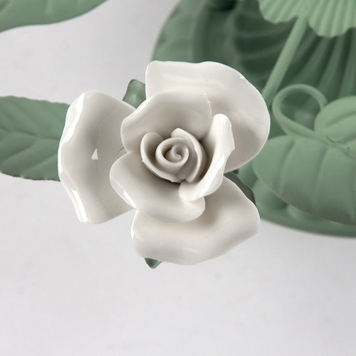 美苑法式田园走廊过道灯铃兰花草吸顶灯美式入户玄关阳台民宿灯具 - 图3