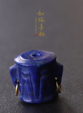 三星堆青金石星月菩提隔珠