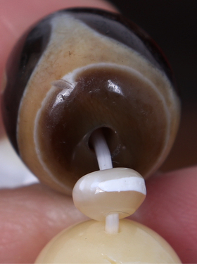 【一物一图】藏传老贝母手链 西藏天珠手串 佛珠念珠手串男饰品