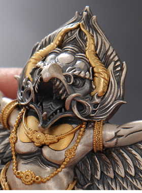 七宝传奇925银大鹏鸟毛衣链