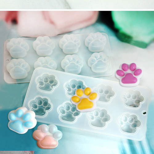流沙猫爪硅胶模具水晶滴胶树脂钥匙扣挂件磨砂果冻蜡捏捏diy材料 - 图3