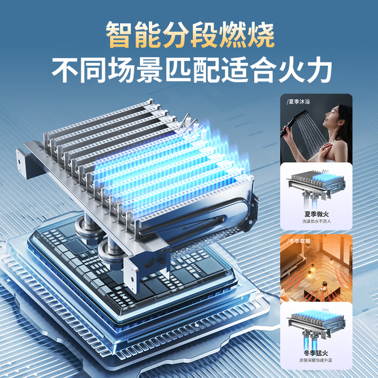 Little Squirrel gas wall-hung boiler first-level condensing heating stove