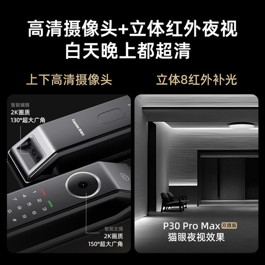 Cadiz smart door lock P30ProMax (dual camera)