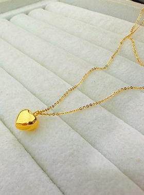 14K金爱心项链送女友礼物首选