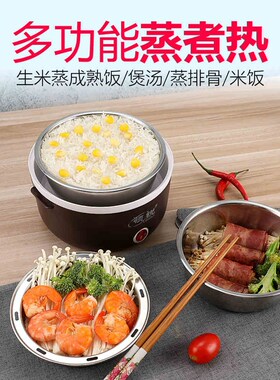 迷你电蒸锅多功能家用三层小型预约定时蒸煮锅插电蒸锅小蒸锅单人