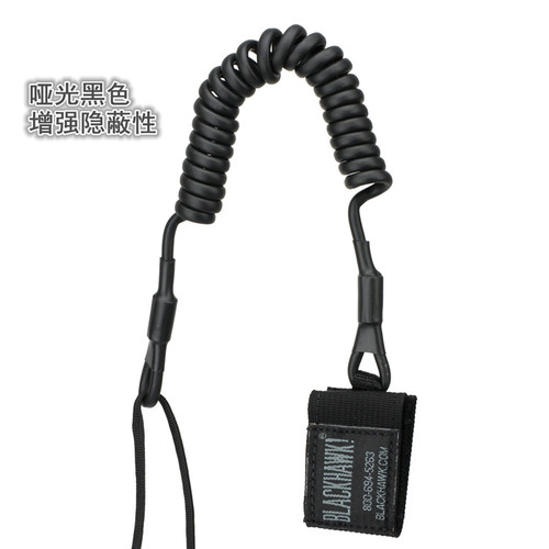 美国产Blackhawk!黑鹰战术多功能防丢弹簧枪绳弹力钥匙绳90TPL1BK - 图1