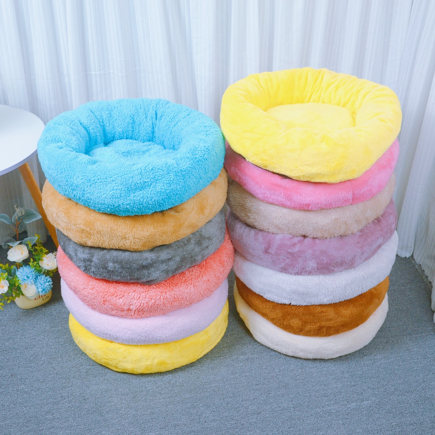 猫窝狗窝四季通用深度睡眠踩奶窝半封闭毛绒圆窝宠物冬季保暖垫子,淘宝优惠券,粉丝福利购,淘宝优惠卷