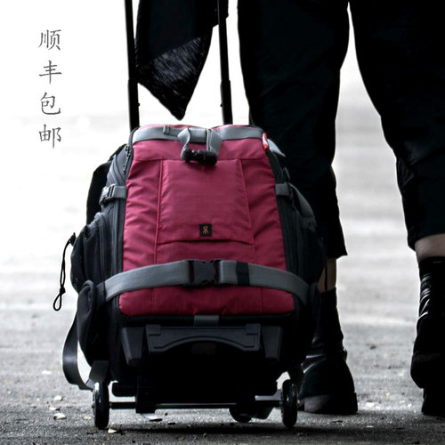 吉尼佛 5D3摄影包 双肩包D810相机包 多功能拉杆箱防盗背囊61118 - 图3