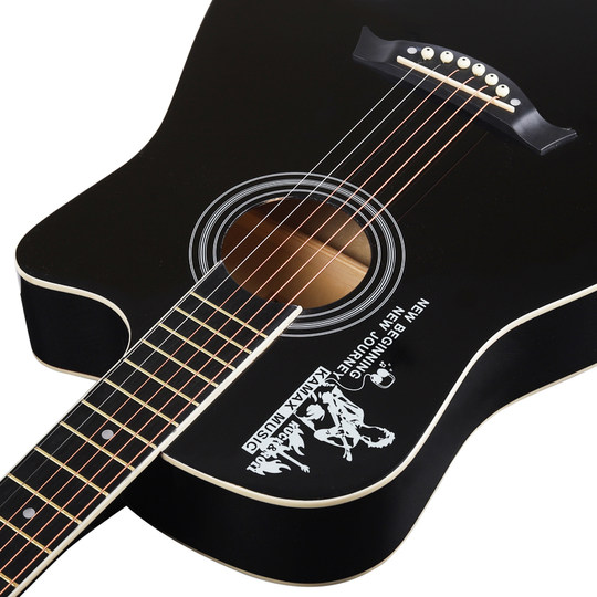 卡摩迩单板木吉他民谣吉他41寸初学者学生女男新手入门吉它网红琴