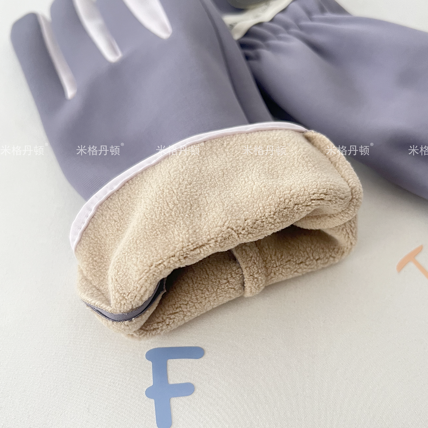 保暖手套女冬天加绒御寒户外骑行薄款触屏防泼水电动车新款春秋天 - 图1