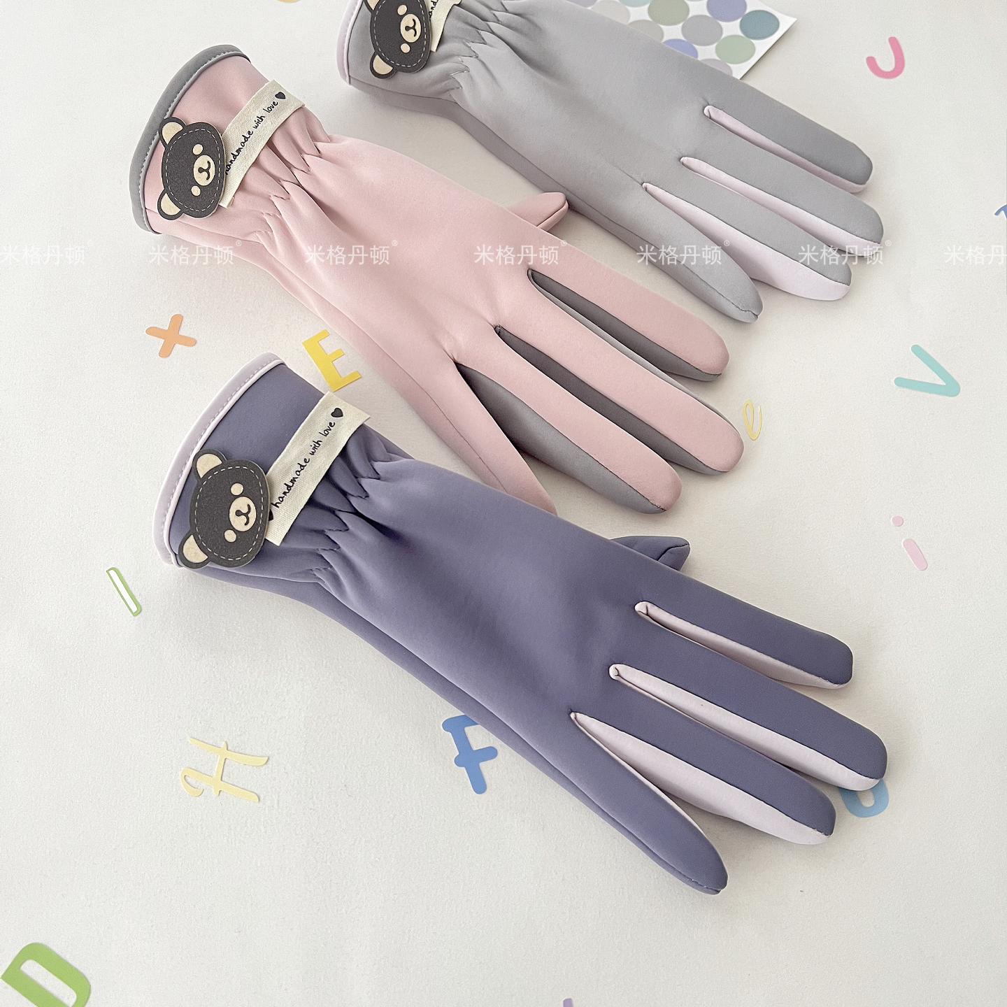 保暖手套女冬天加绒御寒户外骑行薄款触屏防泼水电动车新款春秋天 - 图3