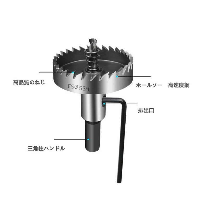 甄选包邮6件套12套装钻头不锈钢镀钛高速钢开孔器10 5 13 15件套 - 图1