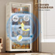 Installation-free thickened folding storage cabinet living room snack toy mobile storage cabinet bedroom clothing storage storage cabinet