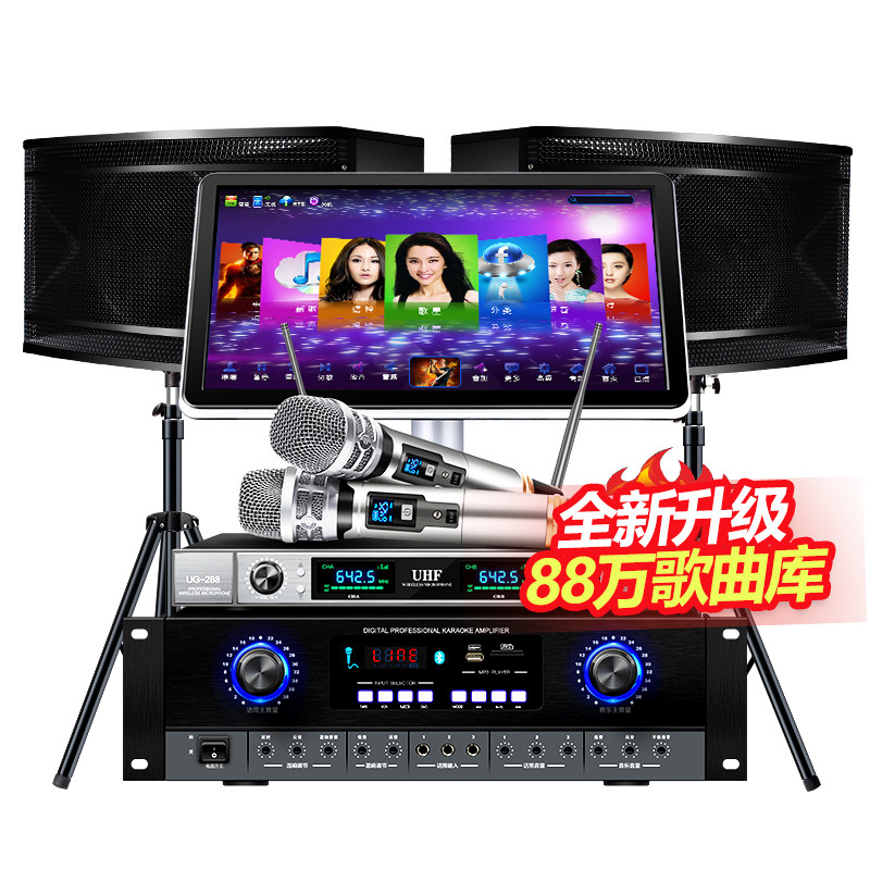 威钻9880家庭ktv套装全套10寸音响 威钻KTV/卡拉OK音箱