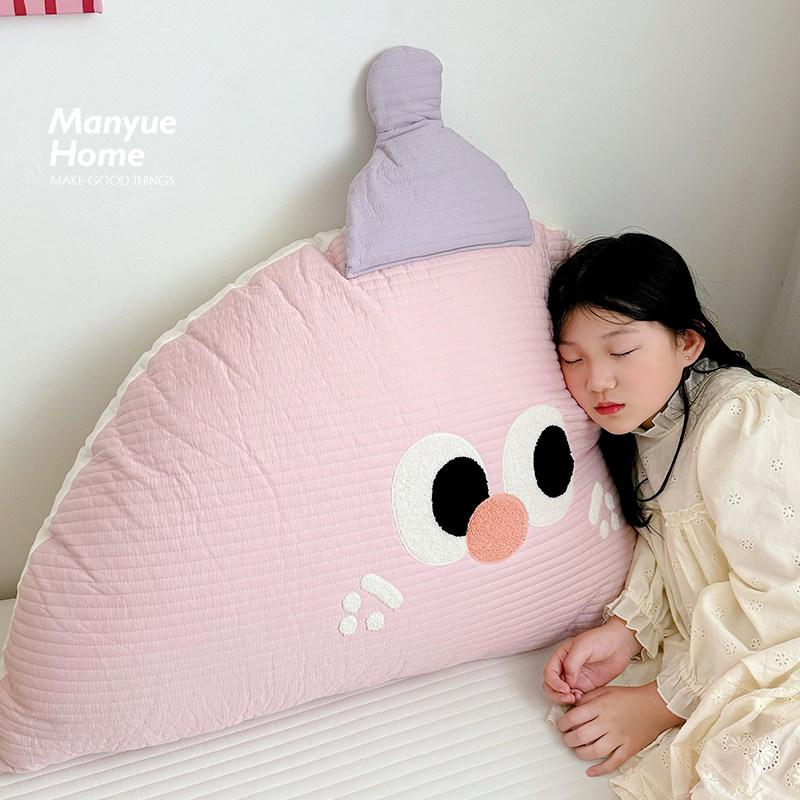 M.life 卡通ins风全棉绗缝床头靠垫沙发抱枕大靠背儿童房纯棉靠枕,淘宝优惠券,粉丝福利购,淘宝优惠卷