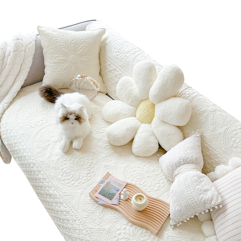 M.life 香榭花园 法式复古绣花全棉纯棉沙发垫靠背巾沙发套罩盖布,淘宝优惠券,粉丝福利购,淘宝优惠卷