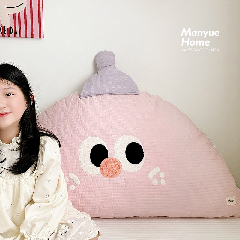 M.life 卡通ins风全棉绗缝床头靠垫沙发抱枕大靠背儿童房纯棉靠枕,淘宝优惠券,粉丝福利购,淘宝优惠卷