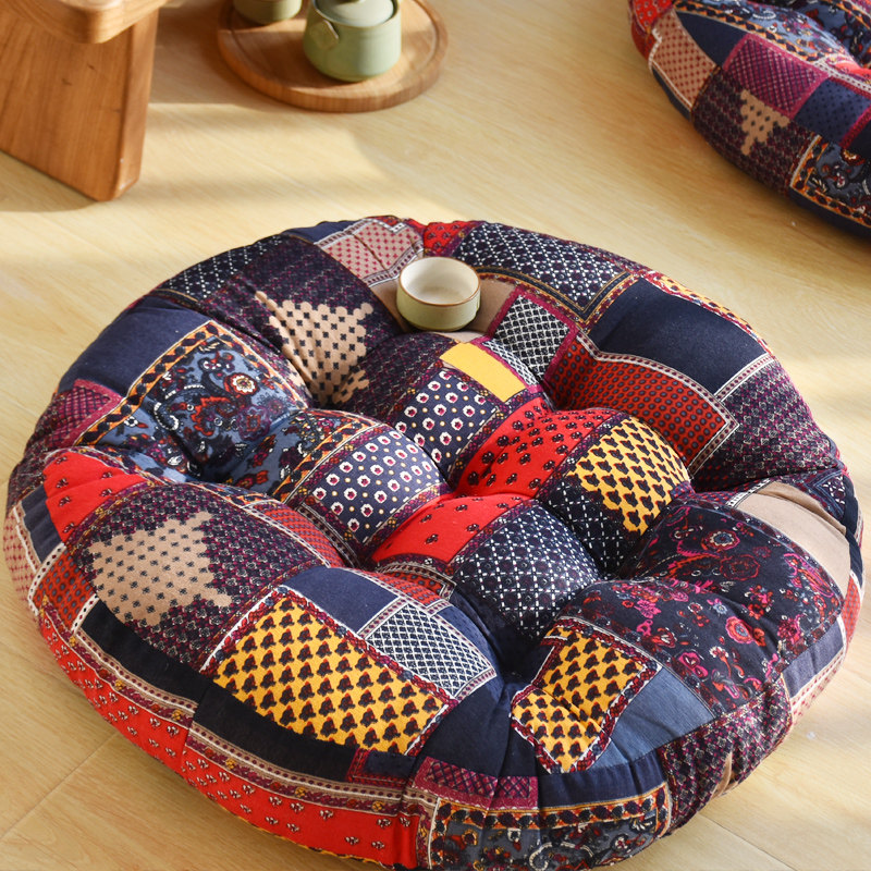 Cotton and linen beautiful butt fabric retro balcony bay window futon